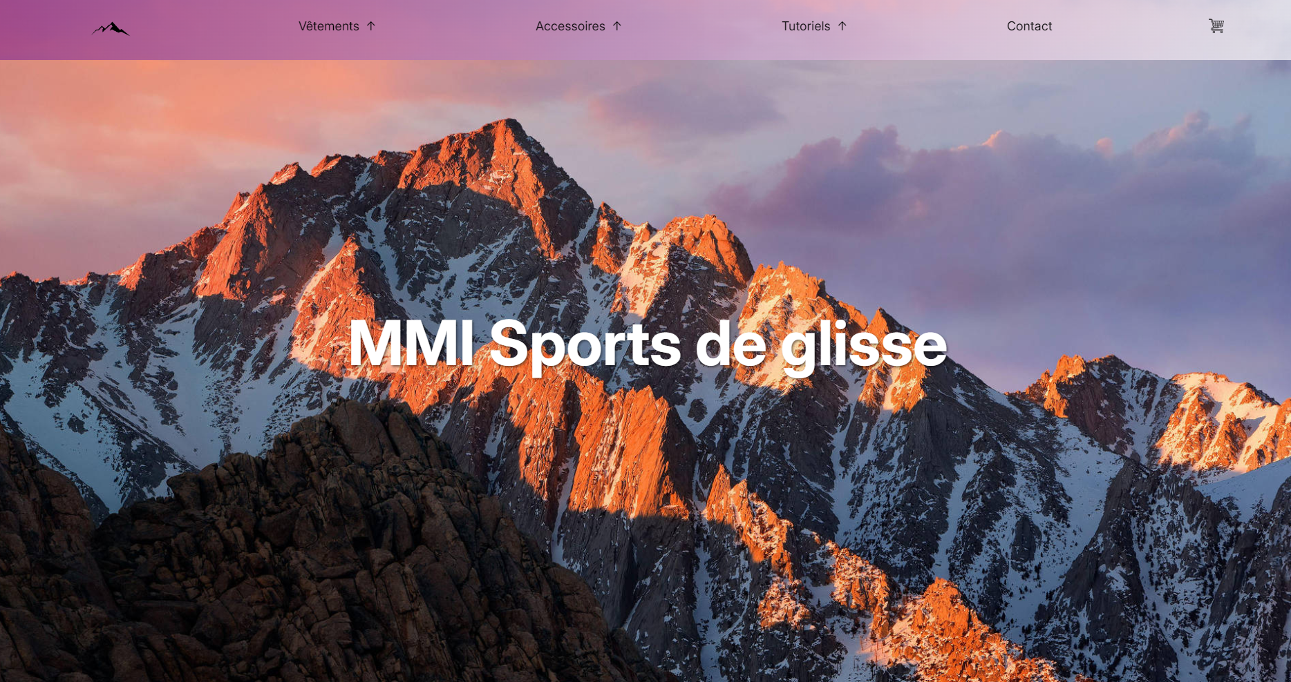 Site vitrine Sport hivernal